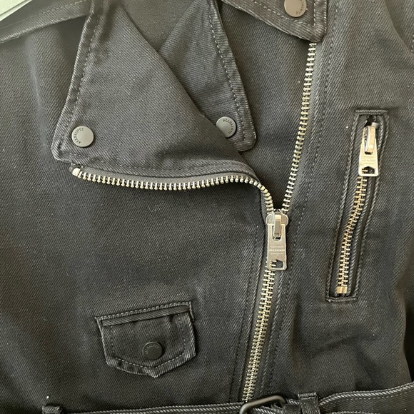 All Saints Balfern Cropped Denim Jacket - Picture 11 of 11